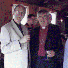 John C Algar with Bishop of Norwich
(Photo copyright John Peake)